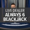 Live Dealer Always 6 Blackjack 1