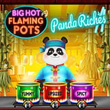 Big Hot Flaming Pots Panda Riches