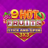 9 Hot Fruits Stick and Spin 3x3