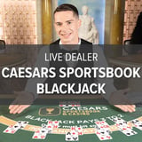 Live Dealer Caesars Sportsbook and Casino Blackjack