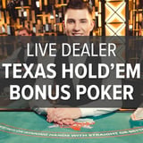 Live Dealer Texas Hold'em Bonus Poker