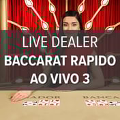 Live Dealer Baccarat Rápido ao Vivo 3