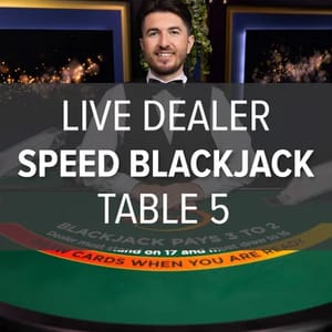 Live Dealer Classic Speed Blackjack Table 5