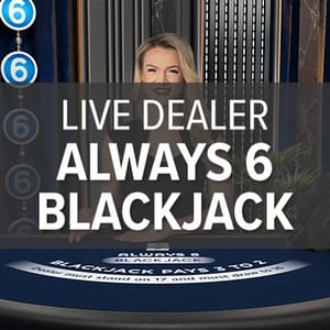 Live Dealer Always 6 Blackjack 3