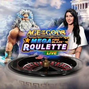 Mega Fire Blaze Age of the Gods Roulette Live