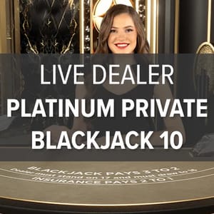 Platinum Private Blackjack 10