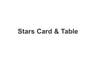 Stars Card & Table